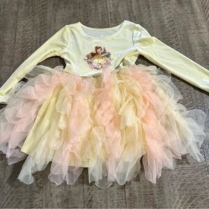 Disney Belle Girls Dress - Yellow and Peach Size 3T